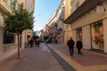 Street view of Menton, France